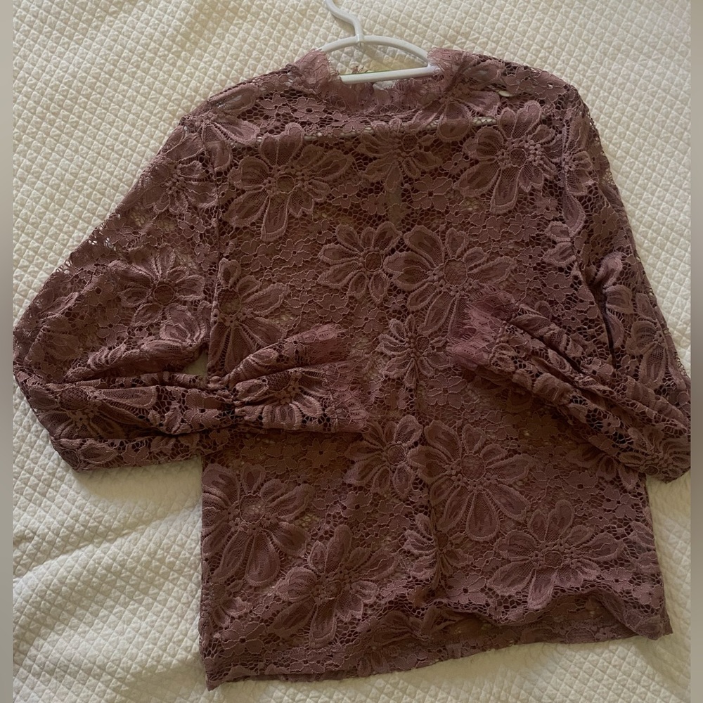 Purple lace SweetLilac blouse size XS